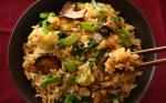 Chinese Gai Lan and Shiitake Stirfried Brown Rice Recipe Appetizer