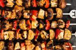 Chinese Grilled Halloumi and Vegetable Kebabs Recipe Appetizer