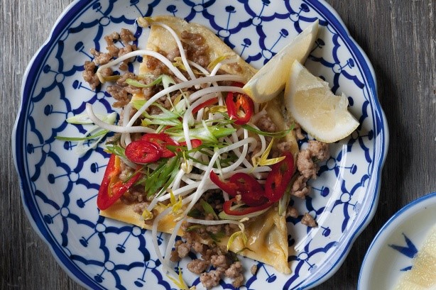 Thai Pork and Bean Sprout Omelette Recipe Appetizer