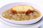 French Slow Cooked French Onion Soup Appetizer