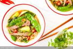 Vietnamese Asian Beef and Noodle Soup Dinner
