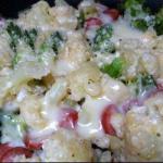 American Cauliflower and Broccoli with Sausage Appetizer