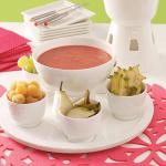 British Warm Strawberry Fondue Dessert