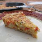 British Quiche with Smoked Salmon and Onions Appetizer