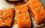 American Broiled Salmon with Ginger and Soy Recipe Appetizer