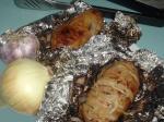 American Bbq Potato With Onion  Garlic Appetizer