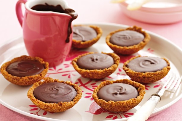 American Butternut Caramel Chocolate Ganache Tartlets Recipe Dessert