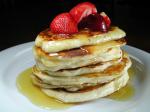 American Pancakes With Blood Orange Honey Sauce Breakfast