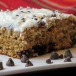American Oat Cake with Chocolate Chips Dessert
