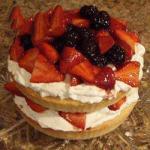 American Scons Cake with Strawberries and Whipped Cream shortcakes of Strawberry Dessert