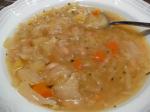 French French White Bean and Cabbage Soup Dinner