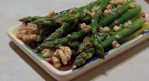 American Orange Nut Asparagus Appetizer