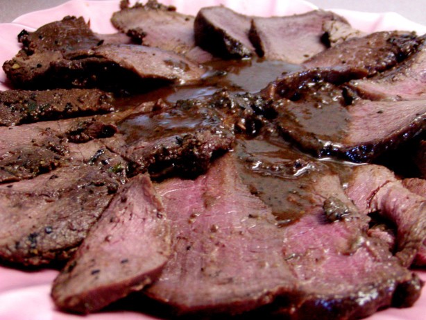 American Venison Tenderloin with Cabernet Sauce Appetizer