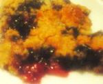 American Plum and Blueberry Crisp Dessert