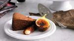 American Chocolate Mousse Cake with Brandy Snaps and Caramelised Figs Appetizer