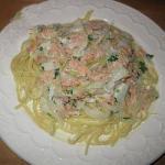 American Linguine With Smoked Salmon and Fennel Dinner