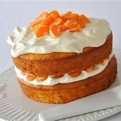 American Cake with Cream of Citrus Fruit Dessert