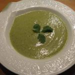 American Courgette with Coriander Soup Appetizer