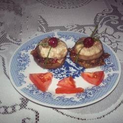 American Mushrooms with the Grill with Salad Appetizer