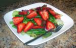 American Elegant Strawberry and Asparagus Salad Dessert