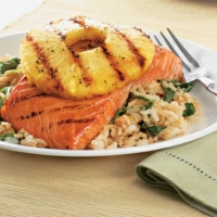 American Teriyaki Salmon with Pineapple Dinner