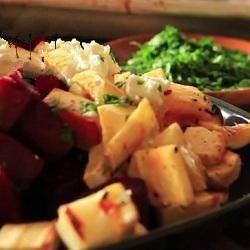 American Vegetable Salad Grilled Roots Appetizer