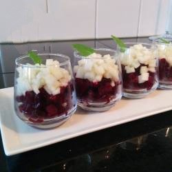 American Verrine of Beet Red in Pressure Cooker Dinner