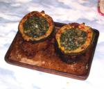 American Roasted Acorn Squash With Spinach and Gruyere Dinner
