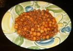 American Spicy Chickpeas W Beef and Cilantro Appetizer