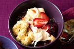 Canadian Rhubarb And Strawberry Selfsaucing Pudding Recipe Dessert