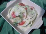 American Creamy Cucumber Salad 12 Appetizer