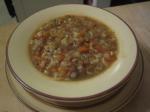 American Lentil and Rice Soup With Sausage low Fat Appetizer