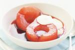 American Cranberrypoached Pears With Vanilla Yoghurt Recipe Dessert