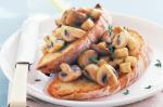 American Mushroom And Haloumi Bruschetta Recipe Appetizer