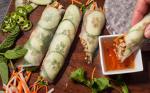 Vietnamese Rice Paper Banh Mi with Fivespice Chicken Recipe Appetizer