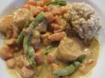 Thai Shrimp in Yellow Curry gang Lueng Goong Appetizer