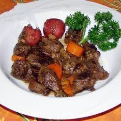 American Goulash of Deer Appetizer