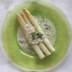 Asparagus with Basil Bechamel recipe