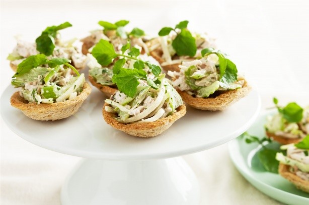 American Poached Chicken Waldorf Tartlets Recipe Dinner