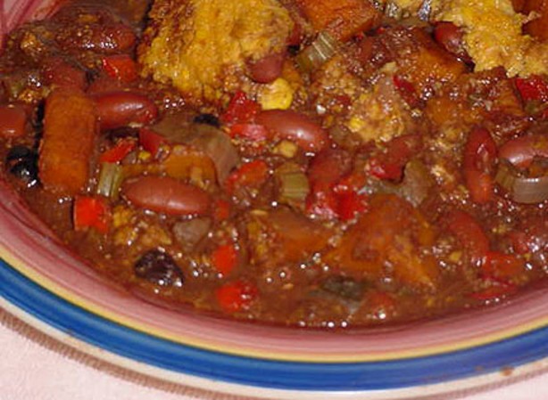 American South American Bean and Sweet Potato Bake Dessert