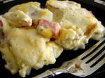 American Cheesy Scalloped Potatoes and Ham 1 Dinner
