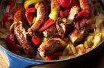 American Chipolata and Sweet Pepper Pan Fry Dinner