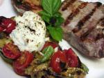 American Grilled Eggplant With Ricotta and Tomato Appetizer