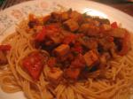 American Spaghetti With Vegetarian Bolognaise Sauce Appetizer
