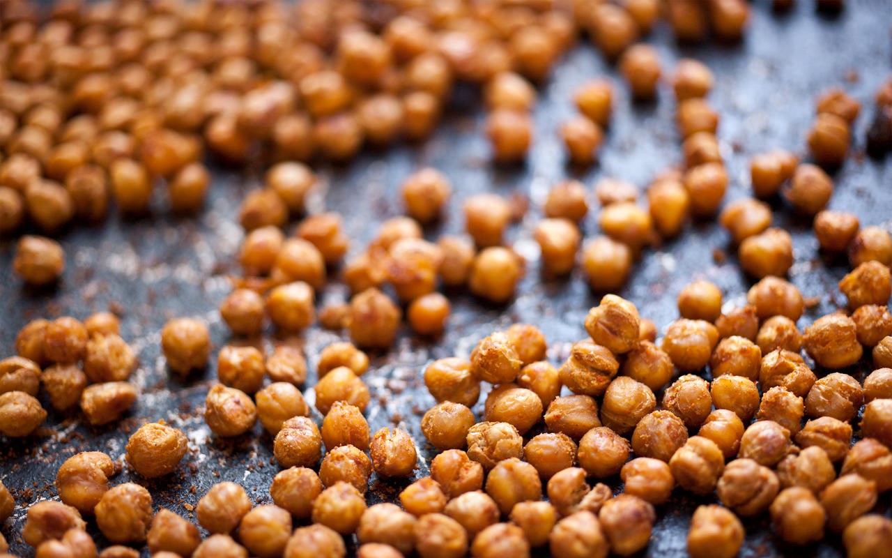 American Spicy Ovenroasted Chickpeas Recipe Appetizer