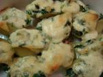American Shells With Crispy Pancetta and Spinach  Giada De Laurentiis Appetizer