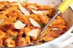 Spicy Penne With Chorizo And Roasted Tomato Sauce Recipe recipe
