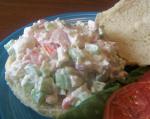American Fake Crab Salad Sandwiches Appetizer