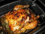 American Roasted Chicken With  Cloves of Garlic Dinner