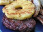 American Hawaiian Hamburgers With Grilled Pineapple Dinner